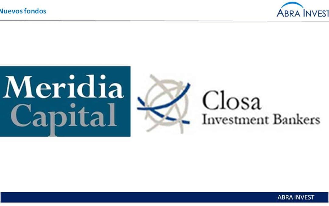 Nuevos fondos capital riesgo para pymes: Meridia capital y Closa Gordon Investment