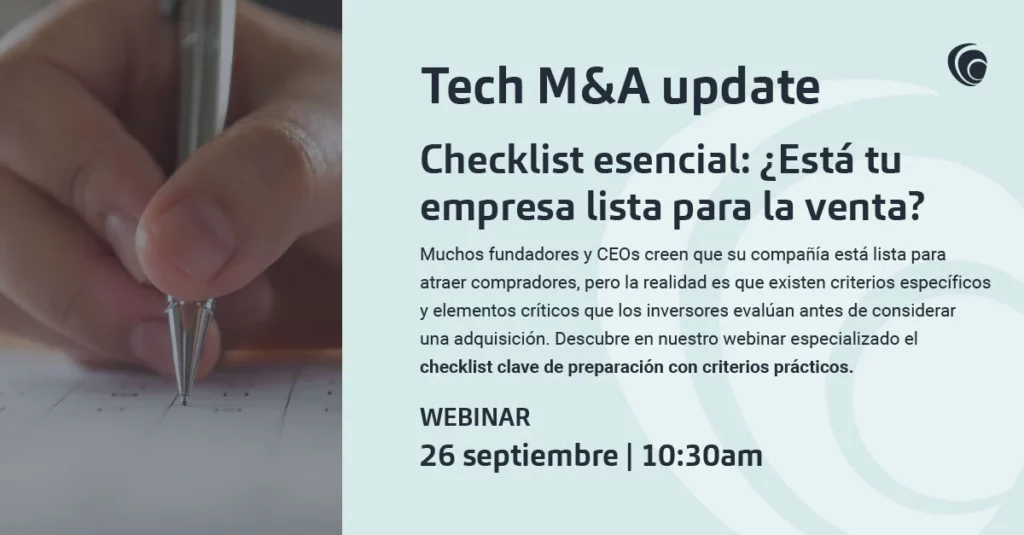 Webinar | Checklist esencial: ¿Está tu empresa lista para la venta? webinar septiembre cuerpo