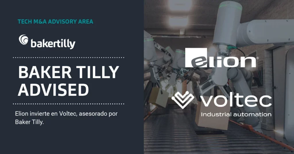 Baker Tilly asesora a Elion en su inversión en Voltec